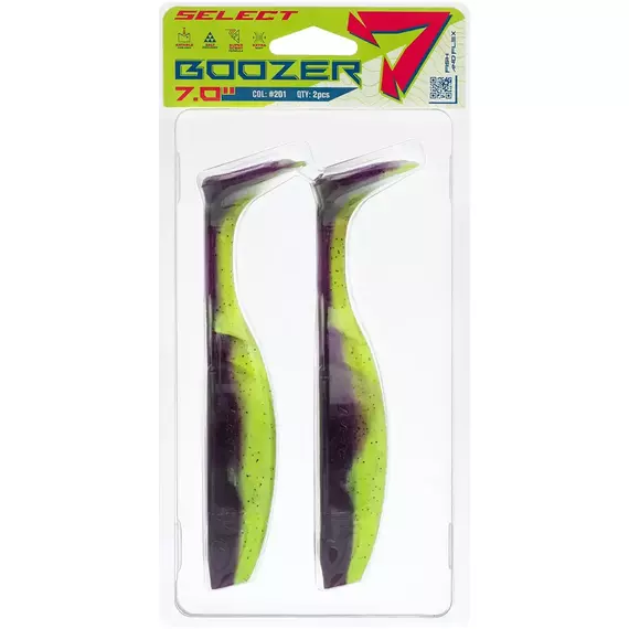 Силікон Select Boozer SE 7" #201 (2 шт / уп), фото , изображение 2